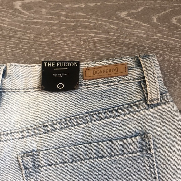 BLANK NYC NWT The Fulton roll up jean shorts 27 - Picture 8 of 9